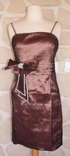 Robe de soirée marron neuve taille L marque Mimi'Show (bc)