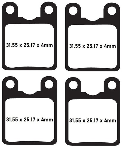 Quatre paires plaquettes de - quatre,