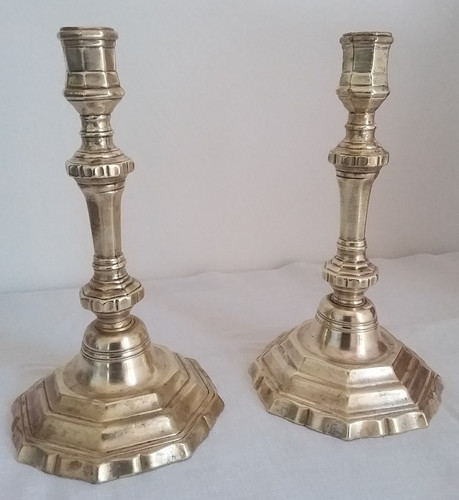 Paire bougeoirs - de,
