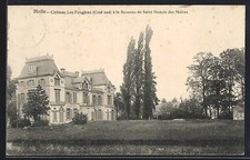 Old postcard Melle, Chateau les Fougères à la Baronne de Saint Genois des Mottes 1907 