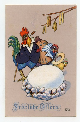 Pâques poule coq et - poule,,