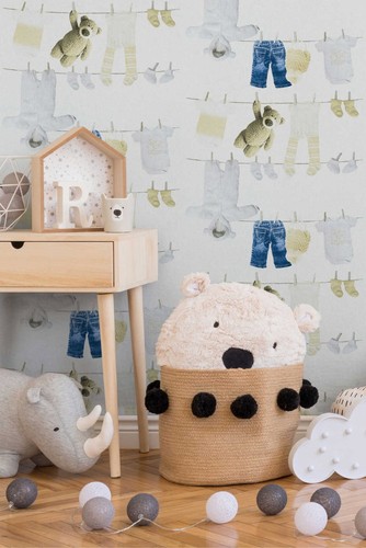 Chambre bébé papier peint - chambre,