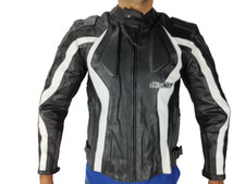 Veste Moto En Cuir Avec