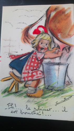 Cpa illustrateur germaine - illustrateur, /