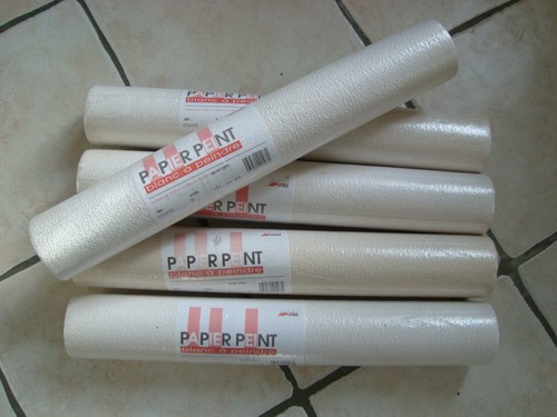 Papier peint airtex blanc - peint,