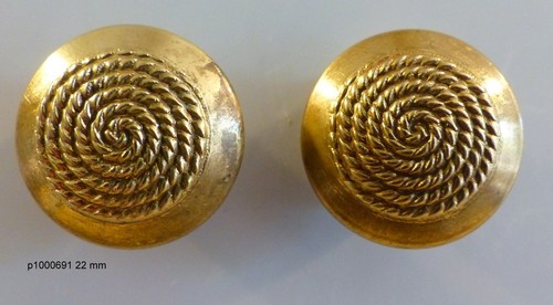 Lot boutons dorés - ,