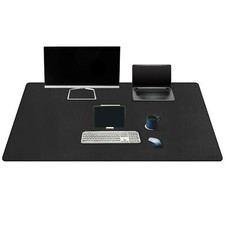 Tapis de Souris Bureau en Cuir PU 150x60cm Grand Tapis de Bureau Double Face ...