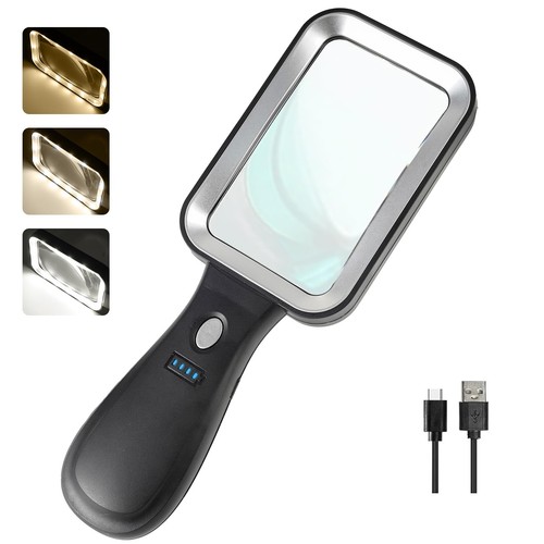 Grande loupe avec lumière x10
