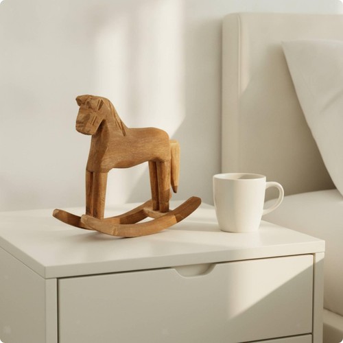 Cheval bascule bois - à,