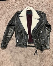 Dsquared2 Black Leather Jacket