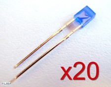 Lot 20x LED rectangulaire 3mm