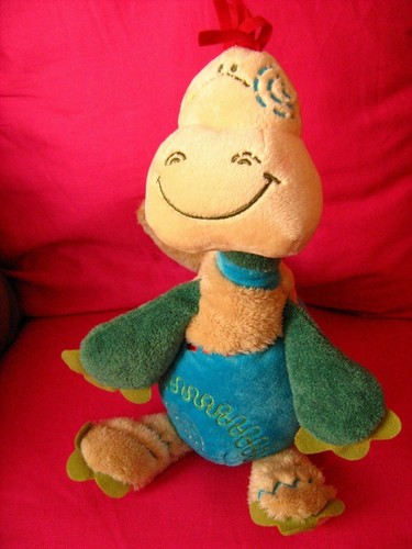 Doudou dragon catimini bleu - dragon,