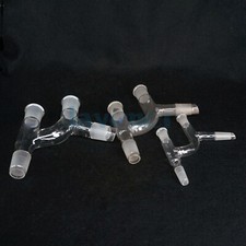 #10 14/23 19/26 24/29 29/32 Joint Glass 75° Equal Pressure Distillation Adapter