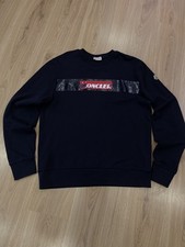 Moncler Sweatshirt Box Logo Crewneck Size L Color Black