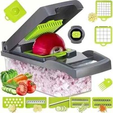 16-In-1 Vegetable Fruit Chopper Cutter Food Onion Veggie Dicer Slicer Kitchen