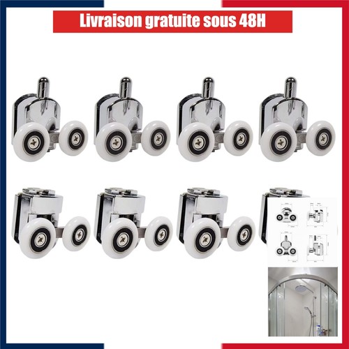 Roulettes porte douche 25mm - 8,