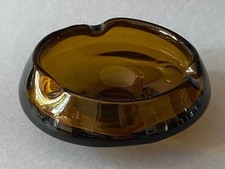 Cendrier Vintage Rare de l’Union Soviétique – Années 1960, Verre Ambré