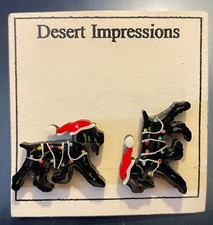 Desert Impressions Bouvier Des Flandres Black Russian Terrier Dog X-mas Earrings