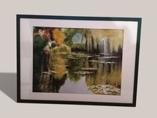 Peinture de paysage lacustre -