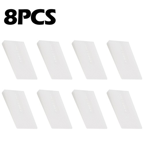 8pc blanc toilette nivellement - blanc,