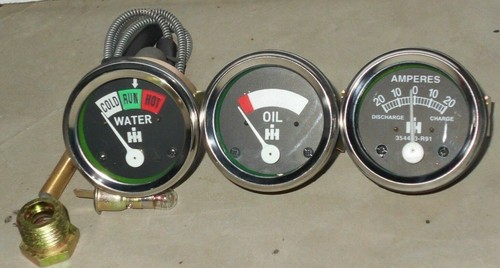 Farmall temp oil amp - farmall, gauge