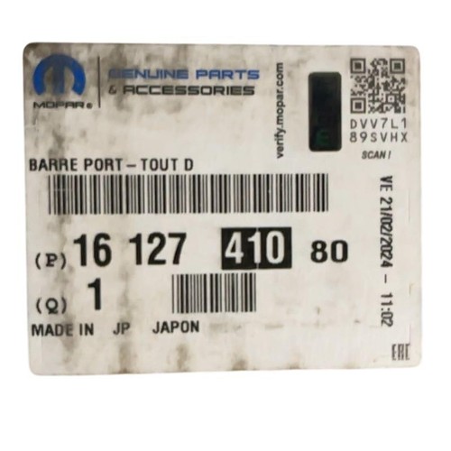 Barre toit droite - barre,