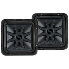 Kicker 44L7S124 Car Audio Solo-Baric 12 Subwoofer Square L7 Dual 4 Ohm Sub Pair