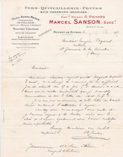 NOGENT LE ROTROU MARCEL SANSON HARDWARE IRONS WOOD SLATES CHARBONS