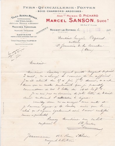 Nogent rotrou marcel sanson - nogent,