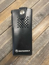 MOTOROLA GP300 SWIVEL HI CAP Hard  Leather CASE  HLN9009
