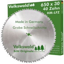Volkswald® HM-Lame De Scie LFZ 650 X 30 Mm Z= 40 Scie Circulaire À Bois