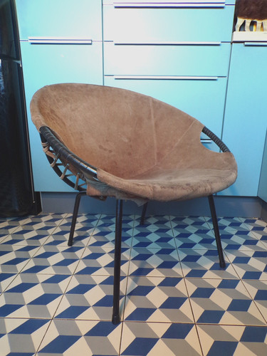 Fauteuil circle vintage lusch - vintage,