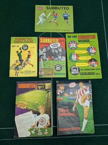 Subbuteo catalogues 1970s - x,