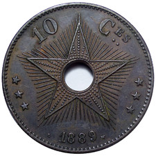 CONGO BELGE 10 Centimes 1889