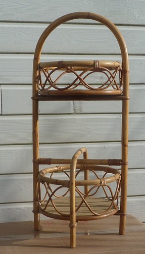 Bar bambou vintage porte - bar,