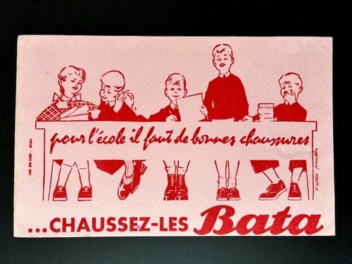Buvard ancien chaussures - -,