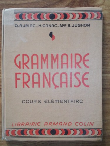 Ancien livred école grammaire - ancien,