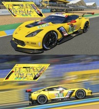 Autocollants Corvette C7R Le Mans 2019 1:32 1:24 1:43 1:18 C7 R calques à fen...