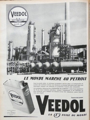 Publicité 1956 huiles - 1956,