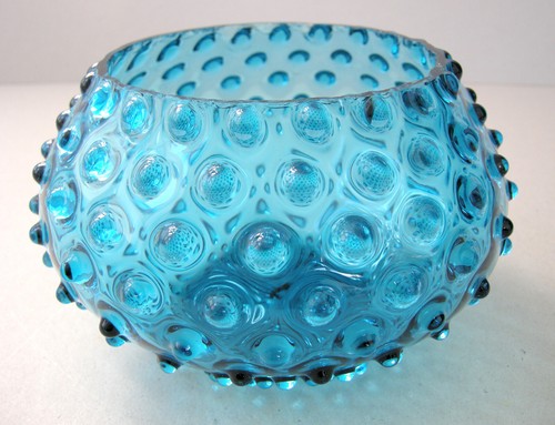 Vase verre vintage bubble - vase,