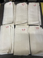 Lot De 6 Anciens Torchons