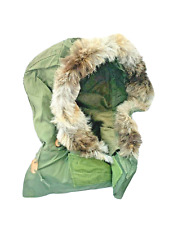 USA M65 Queue Parka Capuche Modifié Militaire Olive Loup Style Fourrure Fausse