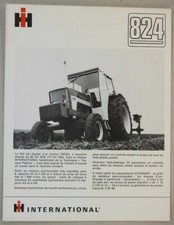 prospectus tractor brochure International IH 824 tractor prospectus