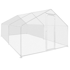 Bâches waterproof blanches 1 arrière + 2 côtés 150 gr pour enclos poulaillers