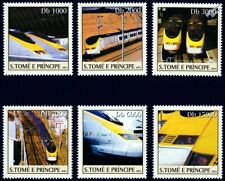 EUROSTAR e300 Class 373 TGV TMST Channel Tunnel Train Stamp Set (2003 Sao Tome)
