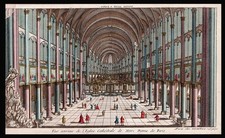 NOTRE DAME DE PARIS  vue d'optique XVIII ème / lanterne magique magic lantern