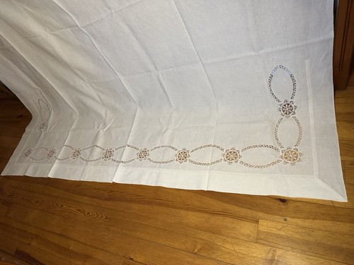 Drap ancien pur - pur, lin