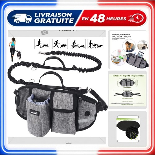 Laisse chien mains libres