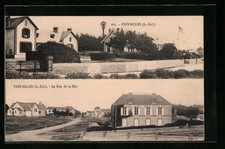 Old postcard Prefailles, La Rue de la Mer 