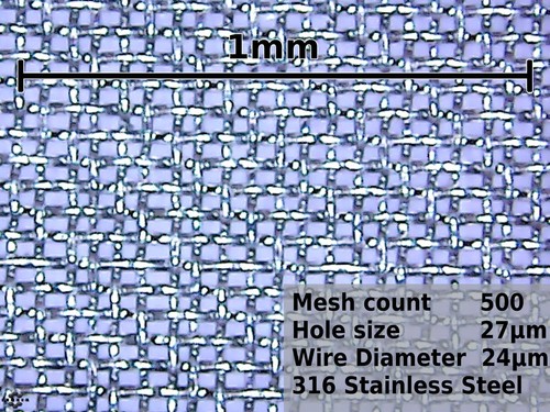 Trou 027 grillage en - de, 0,027